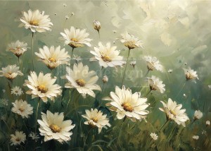 Papier decoupage A3 Whispering Daisies