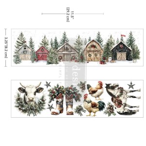 Transfer Luxe Christmas on the farm 